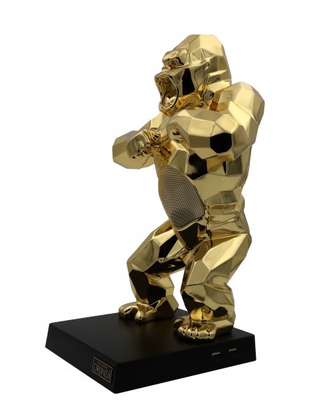 Orlinski - Kiwi Kong - Chrome - Enceinte et chargeur induction Richard Orlinski - 6