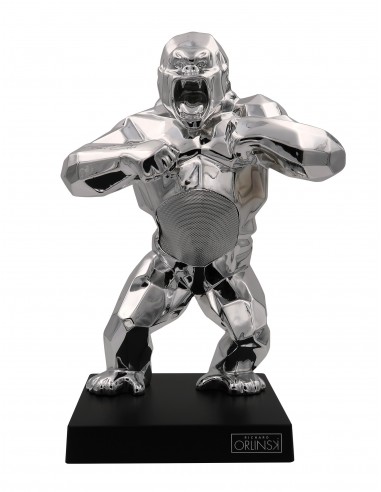 Orlinski - Kiwi Kong - Chrome - Enceinte et chargeur induction Richard Orlinski - 9